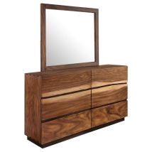 CoasterElevations 223253M Winslow - 6-Drawer Dresser With Mirror - Smokey Walnut
