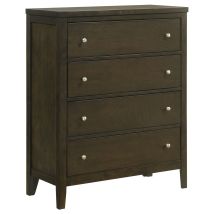 Coaster Fine Furniture 224425 Wilkes - 4-Drawer Chest Of Drawers - Dark Cocoa