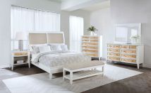 Coaster Fine Furniture 223471KW-S5 Bexhill - 5 Piece California King Bedroom Set - White