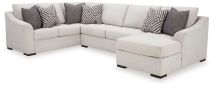 Benchcraft® 54102S2 Koralynn - 3-Piece Sectional With Raf Corner Chaise - Stone