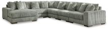 Ashley Furniture 21105S8 Ashley Furniture 21105S8 Lindyn - 6-Piece Sectional With Laf Corner Chaise - Fog