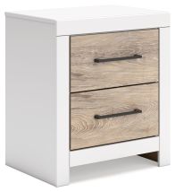 Signature Design by Ashley® B2035-92 Charbitt - Two-tone - Two Drawer Night Stand