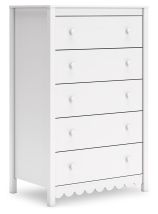 Signature Design by Ashley® EB1810-245 Hallityn - White - Five Drawer Chest