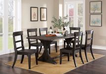 Furniture of America CM3389BK-T-TABLE Leonidas - Dining Table - Antique Black
