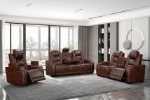 New Classic 22-5483-3FP New Classic 22-5483-3FP Chester - 3 Piece Power Sofa & Loveseat & Recliner - Brown