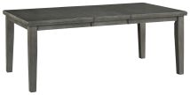 Ashley Furniture D589-35 Hallanden - Gray - Rectangular Dining Room Butterfly Extension Table