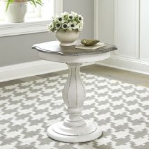 Liberty Furniture 244-AT2000 Magnolia Manor - Round Accent Table - Antique White