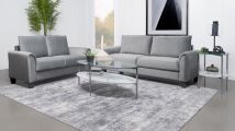 Coaster Fine Furniture 509634-S2 Davis - 2 Piece Upholstered Rolled Arm Sofa - Gray