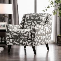 Furniture of America SM8171-CH-DG Patricia - Chair - Pattern