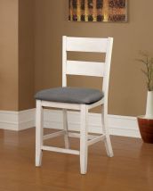 Furniture of America CM3715PC-2PK Anadia - Counter Height Side Chair (Set of 2) - Antique White / Gray