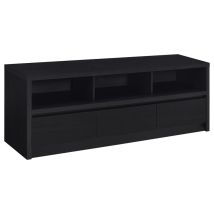 Coaster Fine Furniture 705802 Rutland - 59" 3-Drawer TV Stand Media Console - Black