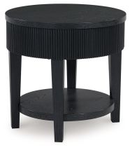 Ashley Furniture T551-6 Marstream - Round End Table - Black