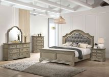 Furniture of America CM7181CK-BED Lasthenia - California King Bed - Antique Warm Gray