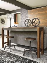Ashley Furniture D440/52/024(2) Torjin - 3 Pc. - Long Counter Table, 2 Stools - Dark Brown