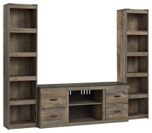Signature Design by Ashley® EW0446W10 Trinell - Brown - 3-Piece Entertainment Center