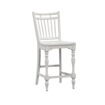 Liberty Furniture 244-B400024 Magnolia Manor - Spindle Back Counter Chair - White