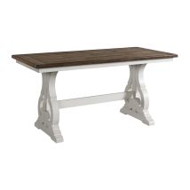 Intercon DK-TA-3676G-RFO-C Drake - Counter Table - Rustic White / French Oak