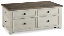 Ashley Furniture T637-20 Bolanburg - Lift Top Cocktail Table - White / Brown / Beige
