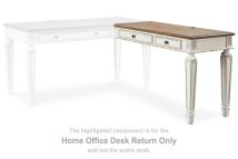 Signature Design by Ashley® H743-34R Realyn - White / Brown - Home Office Desk Return