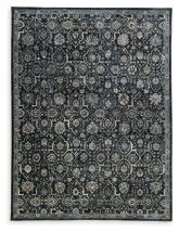 Signature Design by Ashley® R406111 Hilcott - Blue / Cream / Brown - Large Rug