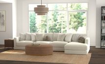 Jackson 2235/36/31/76/4-16 Jackson 2235/36/31/76/4-16 Ritzy - 4 Piece Modular Sectional (RSF Chaise) - Bone