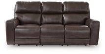 Ashley Furniture PCU6450615 Crossplex - Power Reclining Sofa With Adjustable Headrest - Smoke