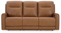 Signature Design by Ashley® U9370415 Tryanny - Butterscotch - Power Reclining Sofa With Adj Headrest