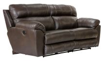Jackson Furniture Industries 64071-1273/89-3073/89 Jackson Furniture Industries 64071-1273/89-3073/89 Costa - Top Grain Italian Leather Power Lay Flat Reclining Sofa - Chocolate
