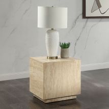 ACME LV04246 Deon - End Table - Beige Travertine