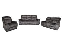 New Classic 22-U456-3PM New Classic 22-U456-3PM Park City - Power P1 3 Piece Sofa & Loveseat & Recliner - Slate