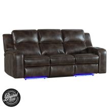 Intercon SE-SF-387DPR-COF-C Silhouette - Dual-Power Sofa - Bolero Coffee