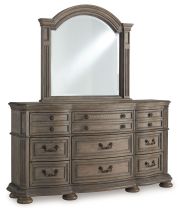 Ashley Furniture B944B1 Ardenfield - Dresser And Mirror - Light Brown