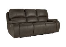 New Classic U093-30P2-BRN Brookings - Sofa With Power Headrest & Footrest - Brown