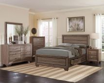 CoasterEveryday 204190Q-S5 Kauffman - Queen 5 Piece Bedroom Set - Washed Taupe
