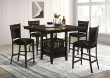 CoasterEveryday 100958-S5 Jaden - 5 Piece Square Counter Height Dining Set - Espresso