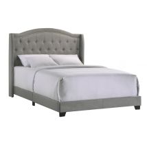 Intercon UB-BR-RHYQEN-SMK-C Rhyan - Upholstered Queen Bed - Smoke Finish