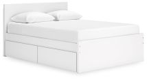 Ashley Furniture EB9630B12 Ashley Furniture EB9630B12 Onita - Queen Panel Platform Bed With 1 Side Storage - White