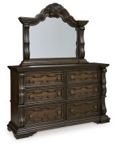 Signature Design by Ashley® B947B1 Maylee - Dark Brown - Dresser And Mirror