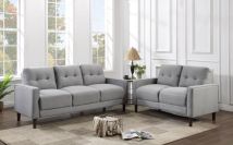 Coaster Fine Furniture 506781-S2 Bowen - 2 Piece Upholstered Track Arm Tufted Sofa Set - Gray