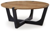 Ashley Furniture T726-8 Hanneforth - Round Cocktail Table - Brown