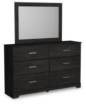 Ashley Furniture B2589B1 Ashley Furniture B2589B1 Belachime - Dresser, Mirror - Black