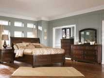Millennium® by Ashley B697/31/36/46/77/74/98/92 Porter - Rustic Brown - 7 Pc. - Dresser, Mirror, Chest, Queen Sleigh Bed With 2 Storage Drawers, Nightstand