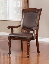 Furniture of America CM3453AC-2PK Sylvana - Arm Chair (Set of 2) - Brown Cherry / Espresso