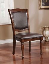 Furniture of America CM3453SC-2PK Sylvana - Side Chair (Set of 2) - Brown Cherry / Espresso