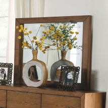 Furniture of America FOA7460WN-M Leirvik - Mirror - Light Walnut