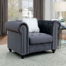 Furniture of America CM6240GY-CH-PK Giacomo - Chair - Gray