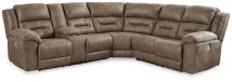 Ashley Furniture 83106S1 Ashley Furniture 83106S1 Ravenel - 3-Piece Power Reclining Sectional With Laf Power Reclining Loveseat With Console - Fossil