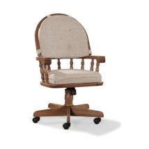 Intercon CO-CH-2501-CNT-SU Classic Oak - Curved Top Game Chair - Chestnut