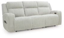 Ashley Furniture PC6420315 Forest Lake - Power Reclining Sofa With Adj Headrest - Alloy