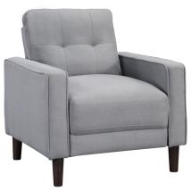 Coaster Fine Furniture 506783 Bowen - Upholstered Track Arm Tufted Accent Chair - Gray
